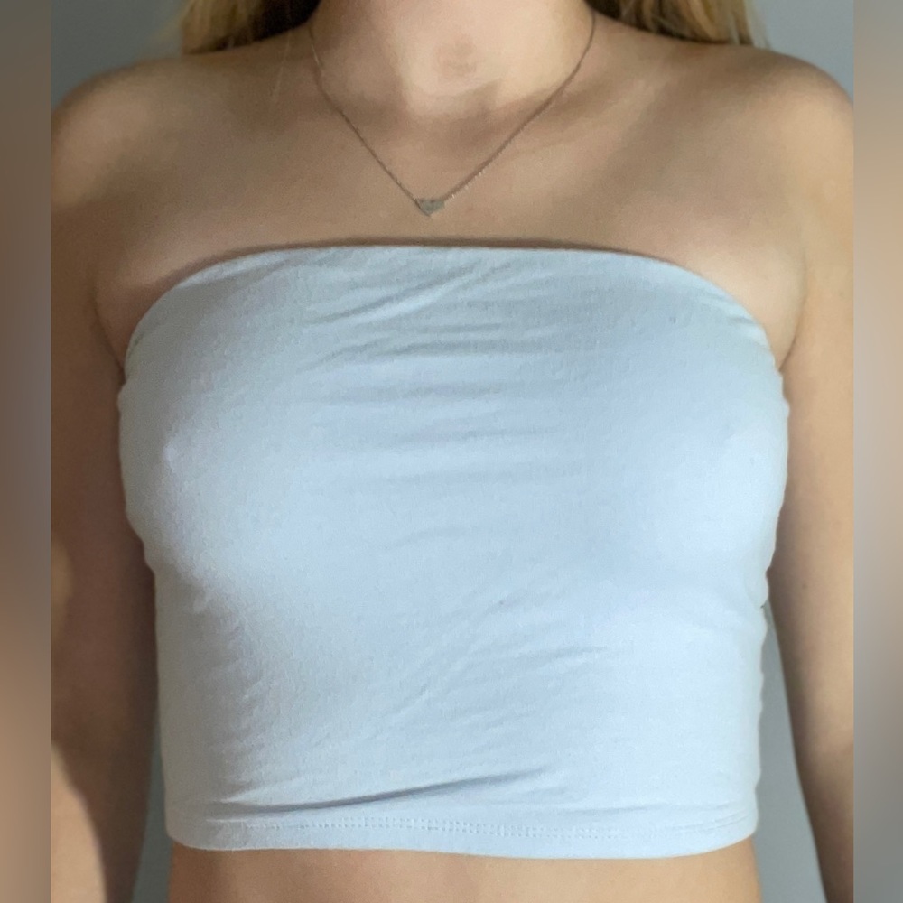 Light Blue Garage Tube Top